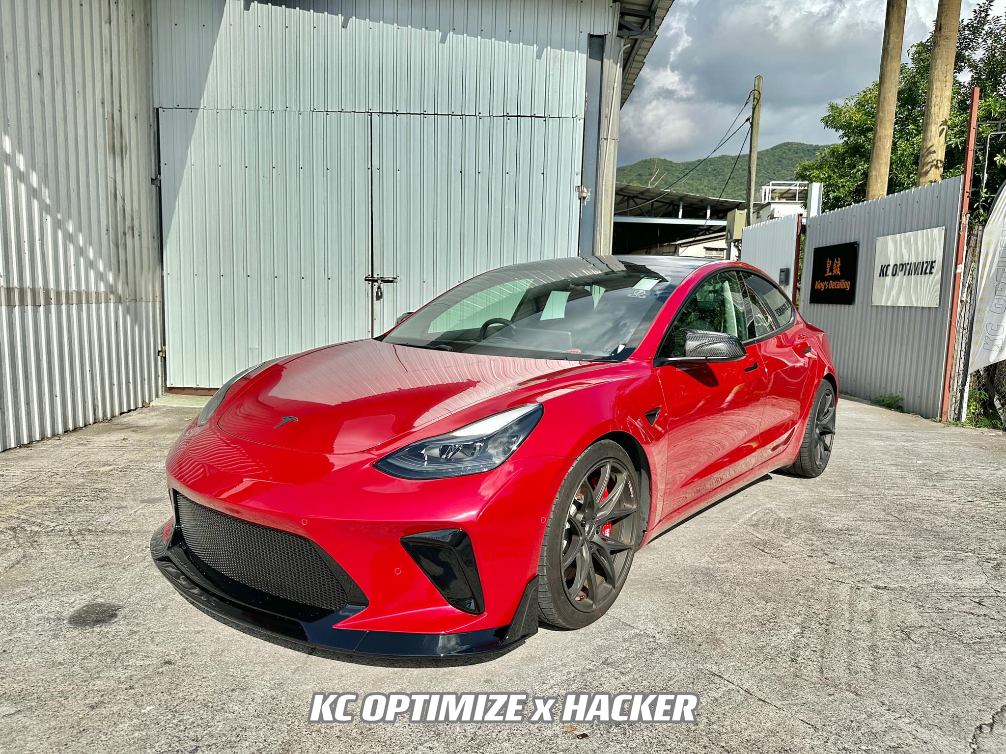 Robot Craftsman Tesla Model 3 “HACKER” Front Bumper & Front Lip (2017–2023 pre-facelift)