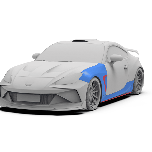Robot Craftsman Toyota GR86 / BRZ Narrow Front Arch / Fender + Sideskirts