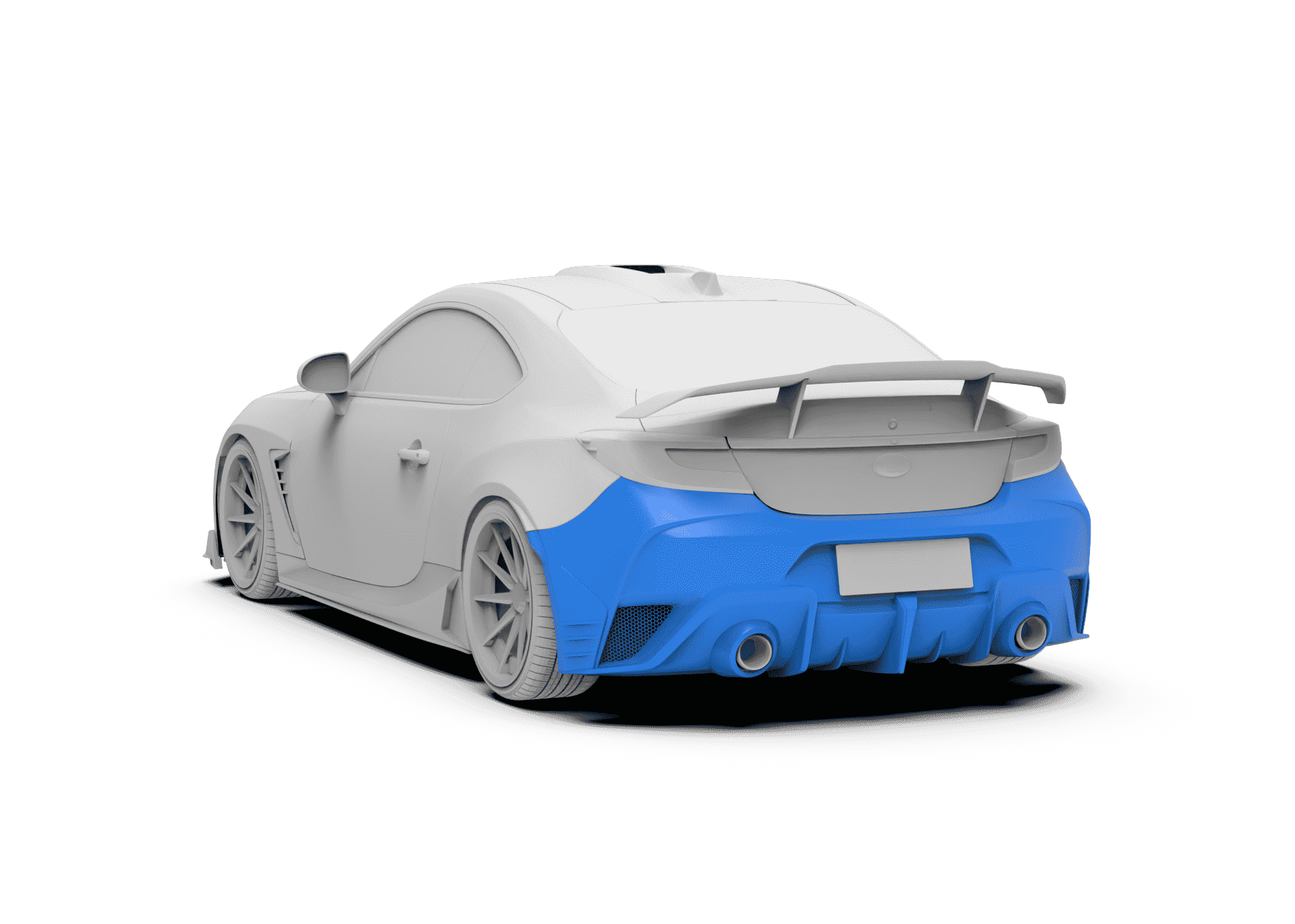 Robot Craftsman Toyota GR86 / BRZ Narrow Rear Bumper & Diffuser