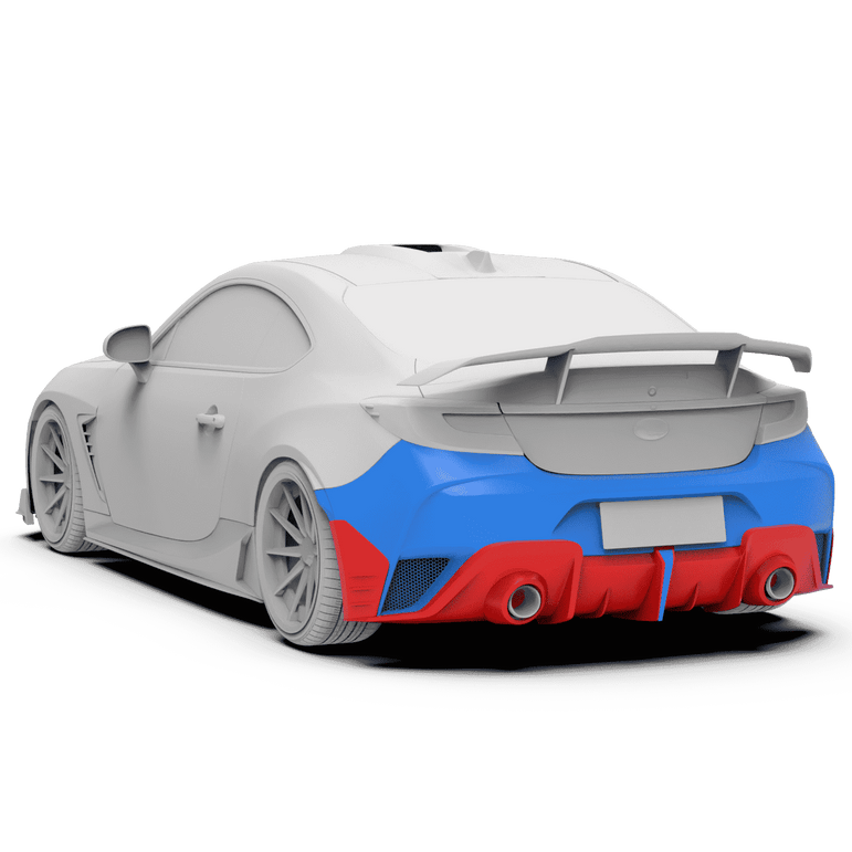 Robot Craftsman Toyota GR86 / BRZ Narrow Rear Bumper & Diffuser