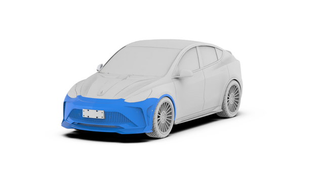 Robot Craftsman Tesla Model Y Starship Polypropylene Front Bumper