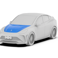 Robot Craftsman Tesla Model Y Starship Aluminium Bonnet / Hood