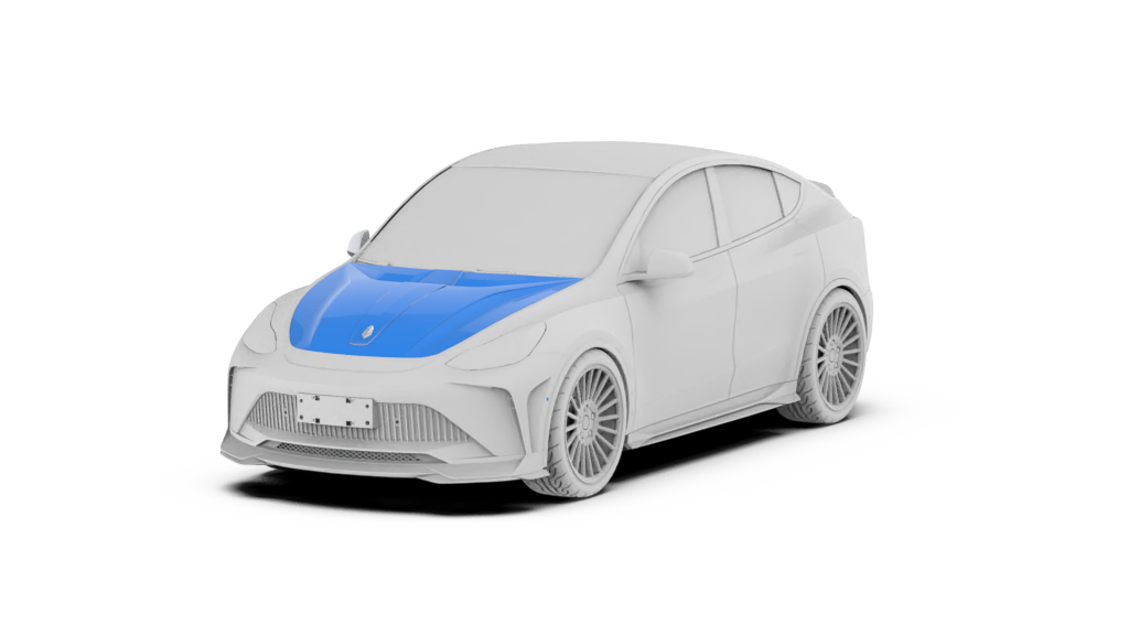 Robot Craftsman Tesla Model Y Starship Aluminium Bonnet / Hood