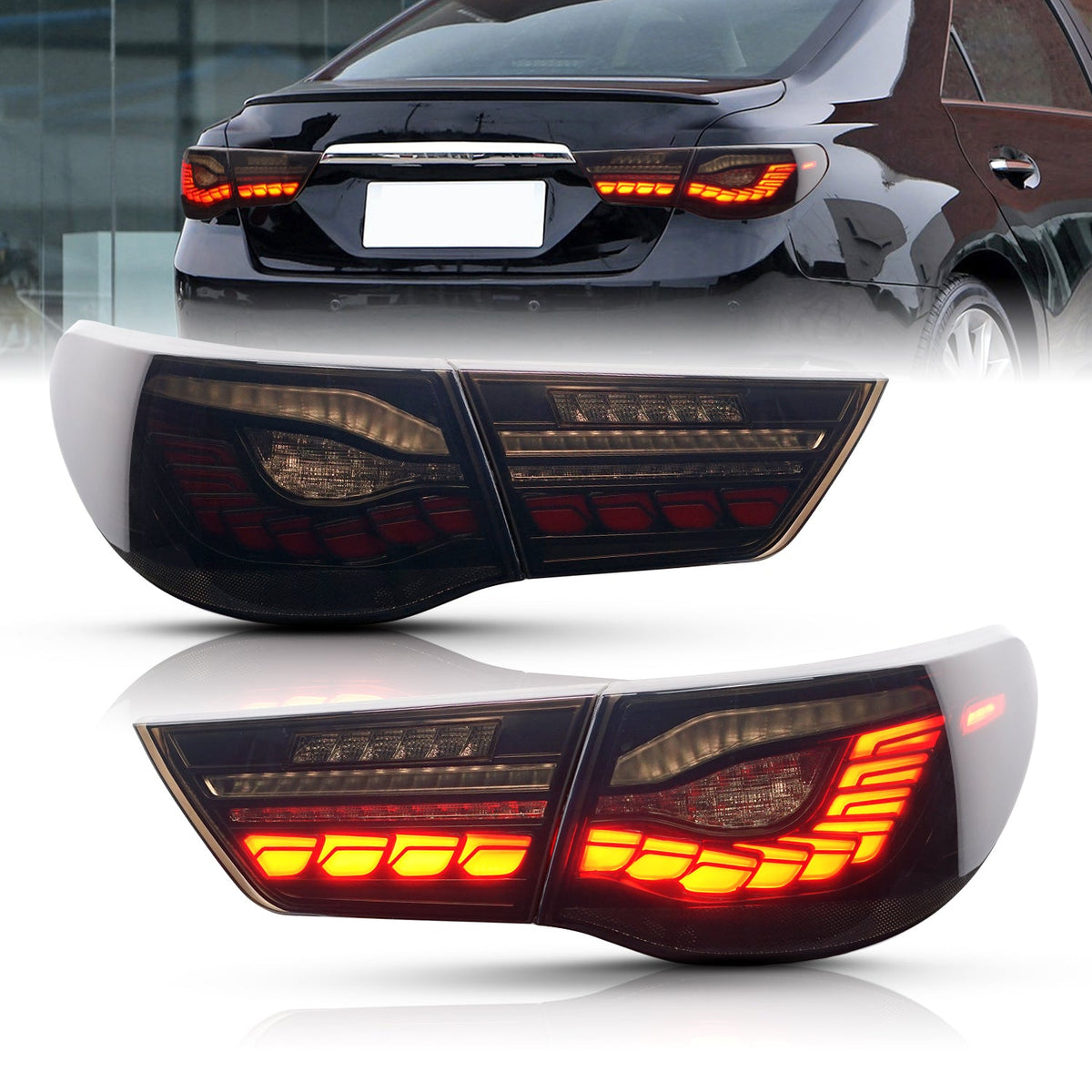 Full LED Tail Lights Assembly For Toyota Reiz/Mark X 2010-2013