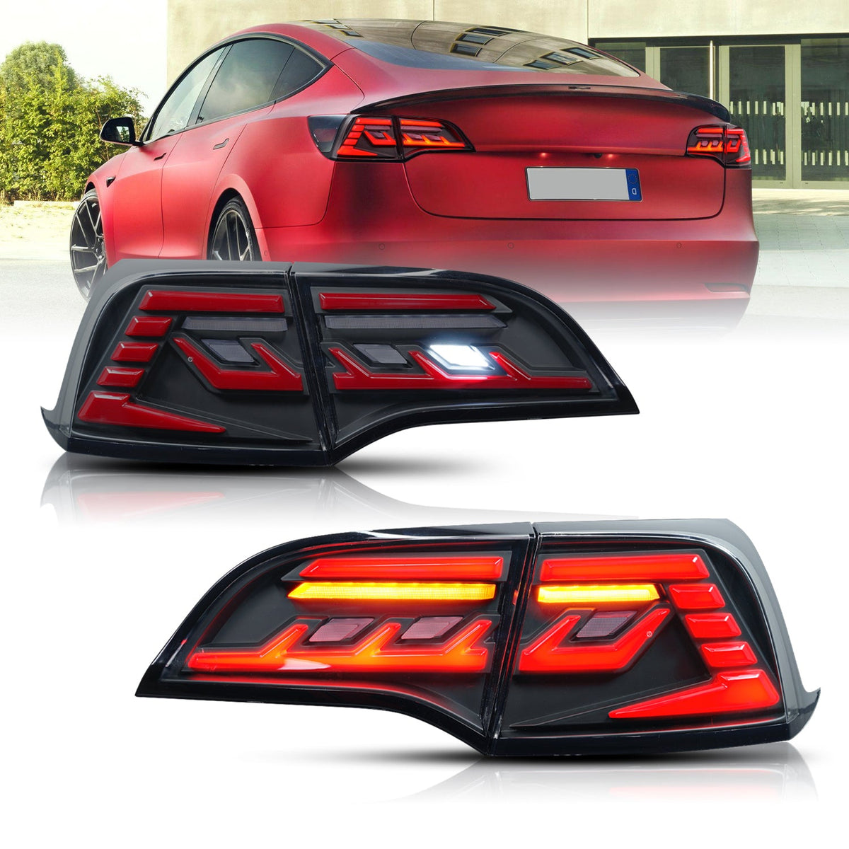 LED Tail Lights Assembly For Tesla Model 3 Model Y 2017-2022