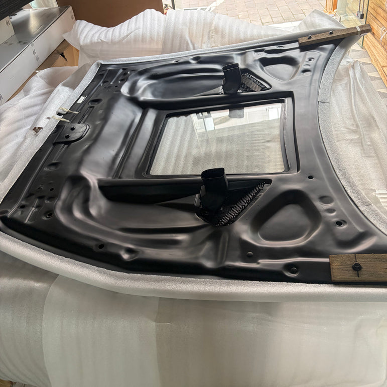 CMST Tuning Nissan GTR GT-R R35 2008-2016 Carbon Fiber Tempered Glass Transparent Hood Window See Through