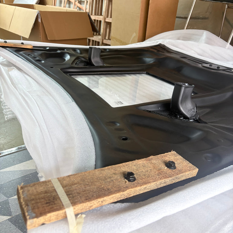 CMST Tuning Nissan GTR GT-R R35 2008-2016 Carbon Fiber Tempered Glass Transparent Hood Window See Through