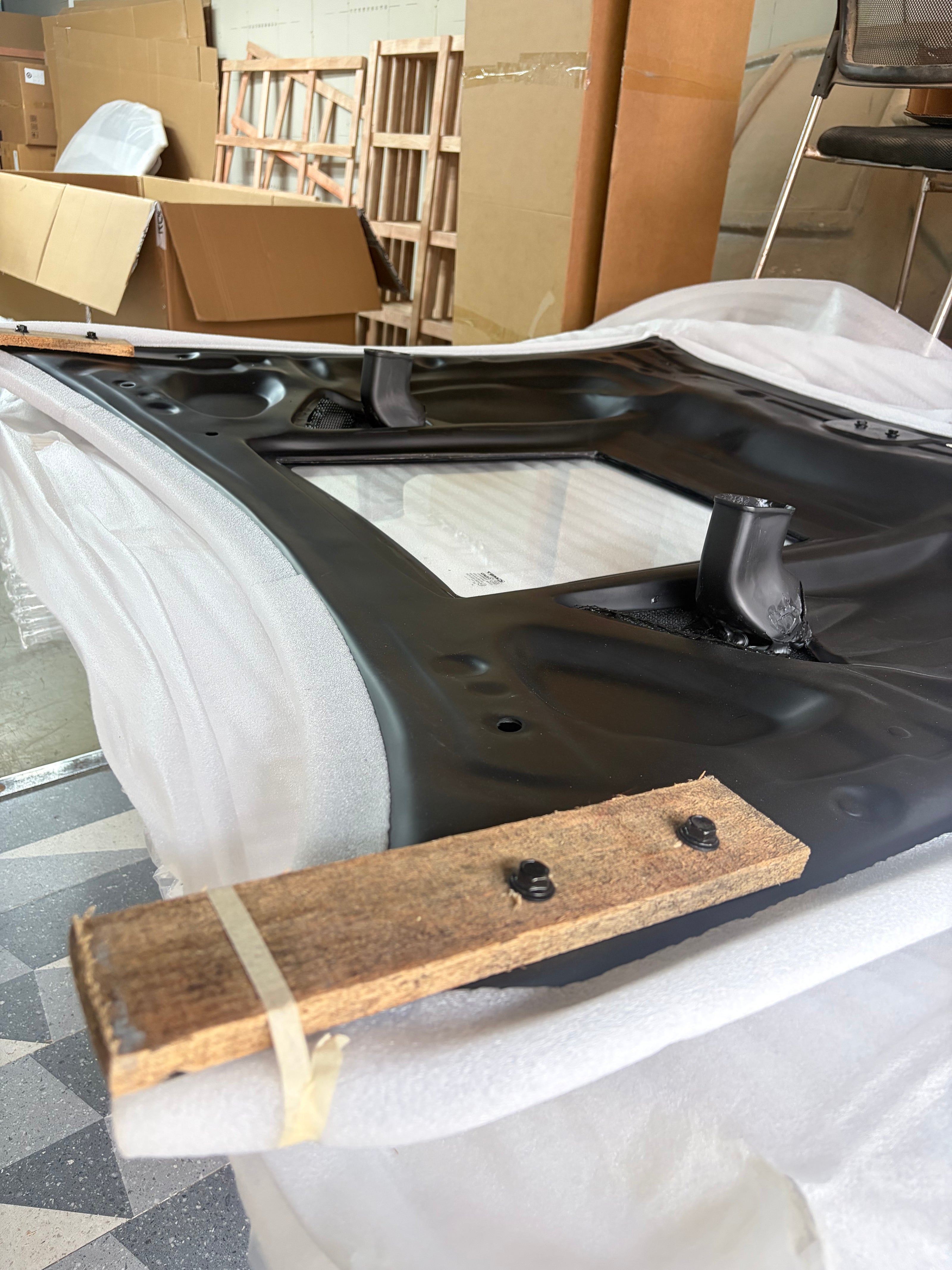 CMST Tuning Nissan GTR GT-R R35 2008-2016 Carbon Fiber Tempered Glass Transparent Hood Window See Through