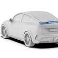 Robot Craftsman Tesla Model Y Starship Spoilers
