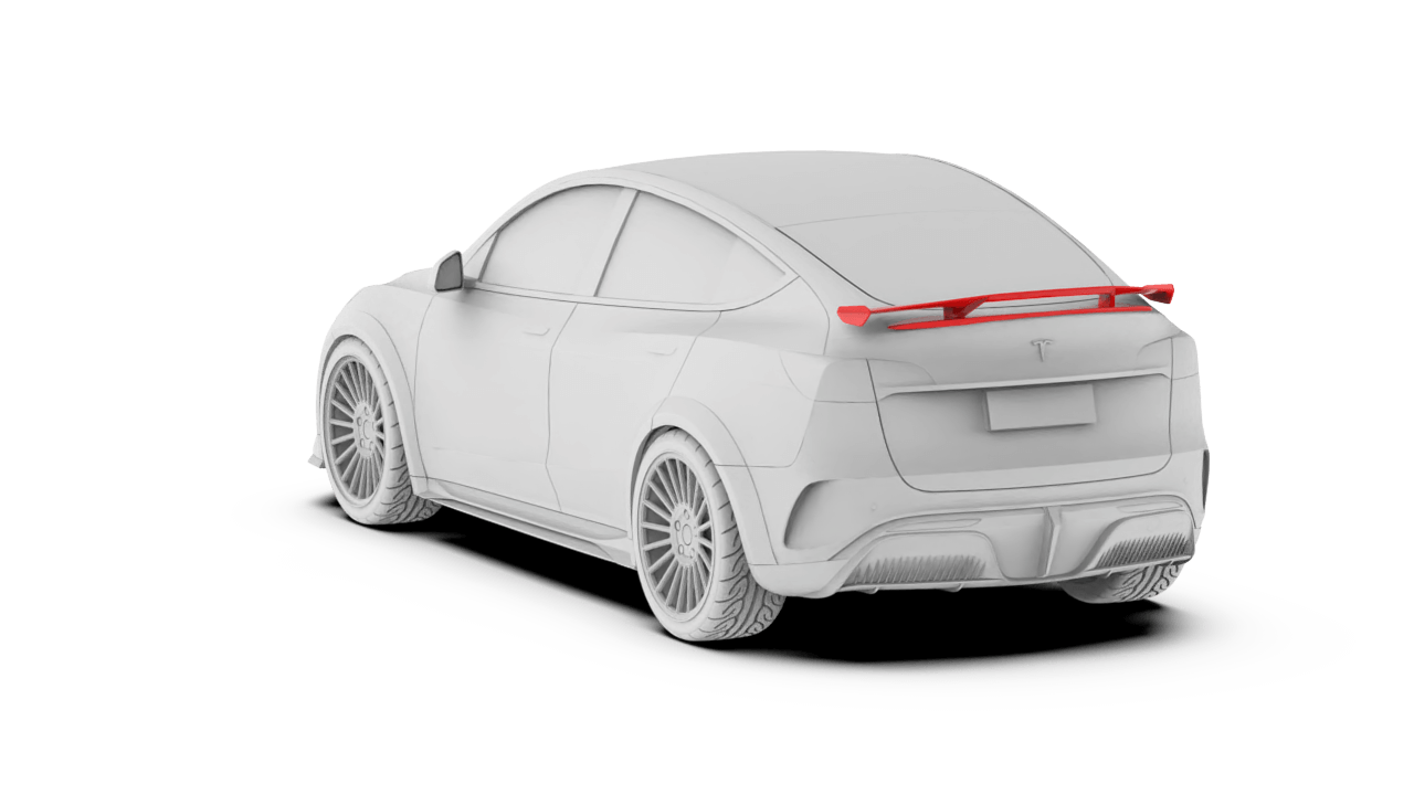 Robot Craftsman Tesla Model Y Starship Spoilers