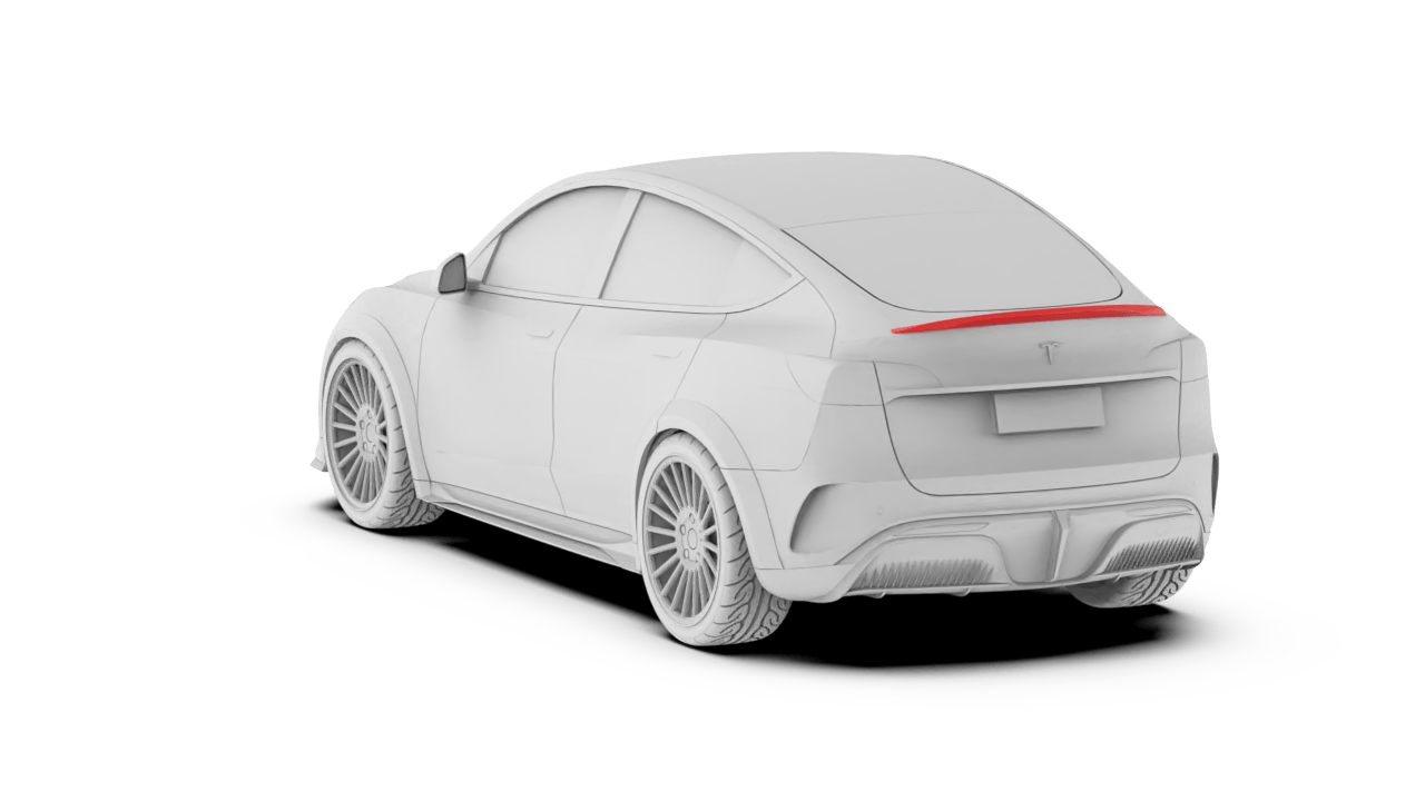 Robot Craftsman Tesla Model Y Starship Spoilers