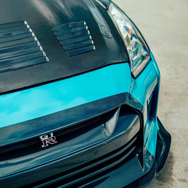 CMST TS Style Front Bumper & Front Lip for Nissan GTR GT-R R35 2008-2022 Carbon Fiber / FRP