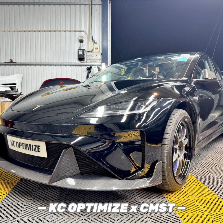 CMST Tuning Front Bumper & Lip for Tesla Model 3 Highland 2024-ON - Robot Bodykits