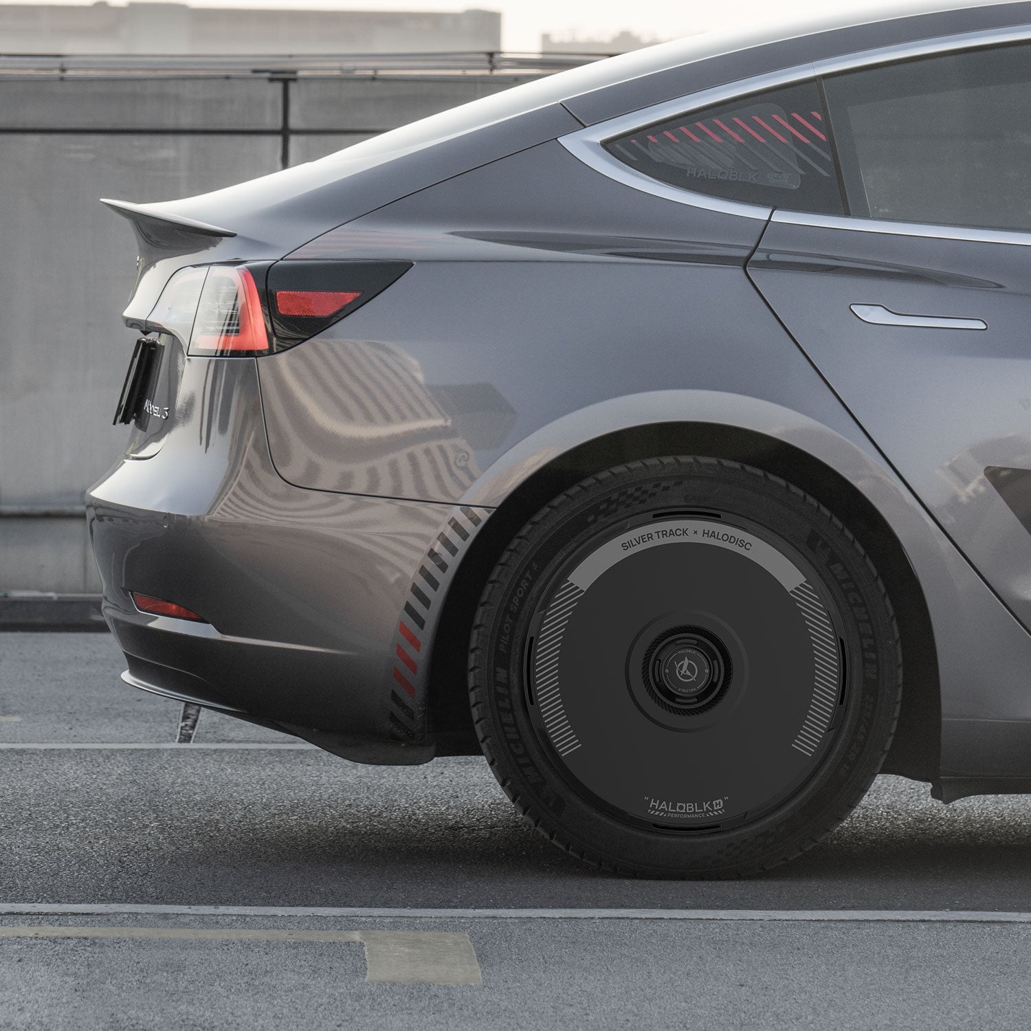 HALODISC 2 Tesla Wheel Covers丨Silver Track