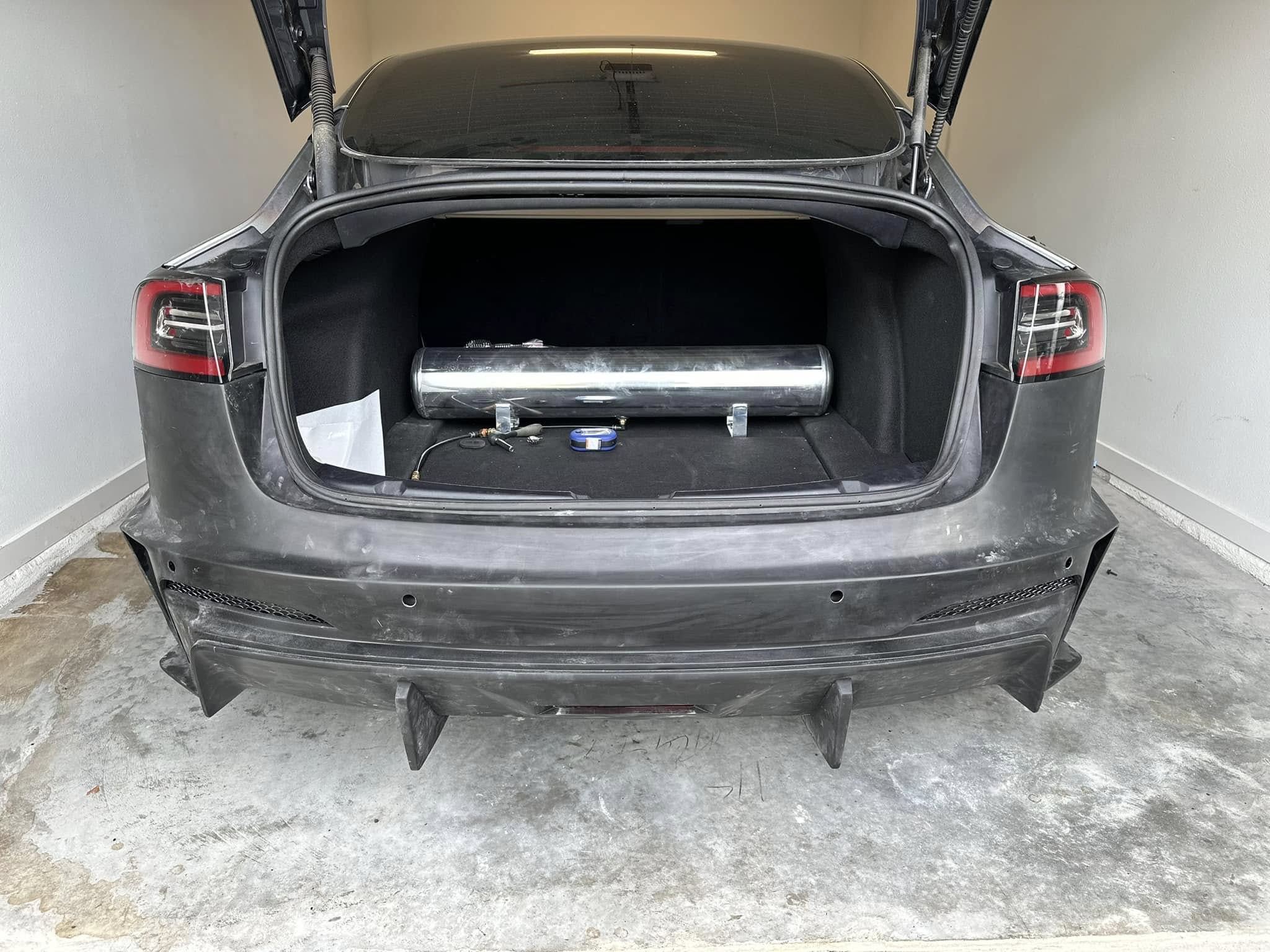 Robot Craftsman Tesla Model 3 “HACKER” Rear Bumper & Diffuser  (2017–2023 pre-facelift)