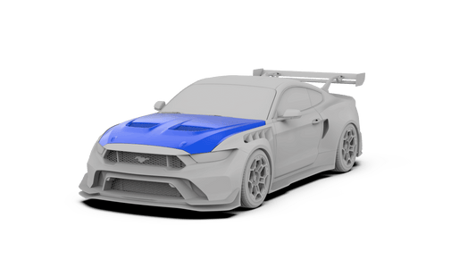 Robot Ford Mustang V5 GTR Widebody Bonnet Options 2560