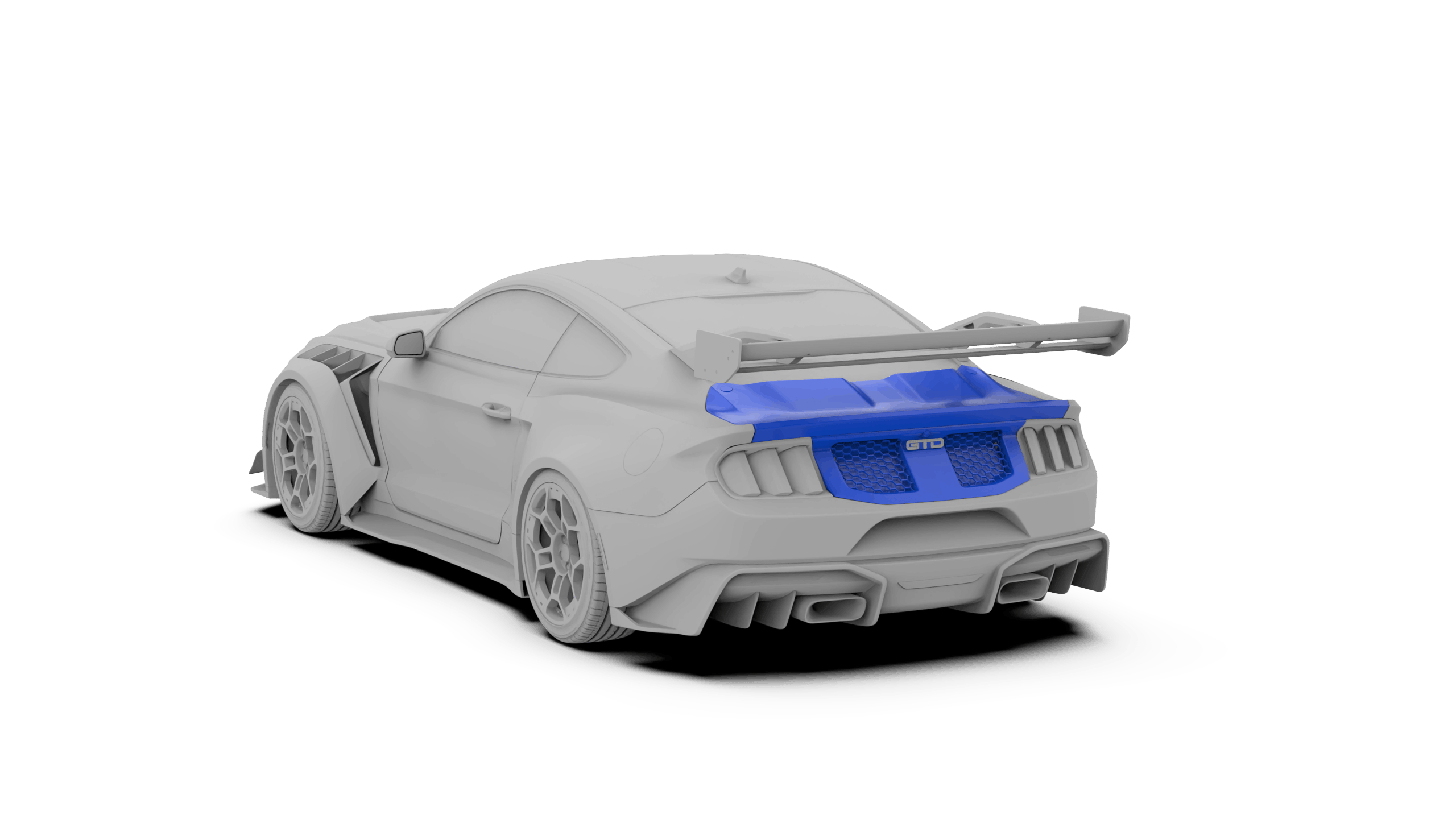 Robot Ford Mustang V5 GTR Widebody Boot/Trunk Options