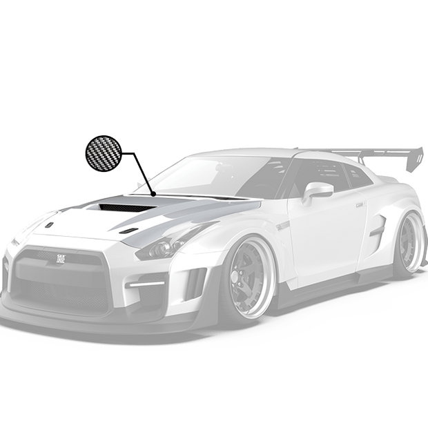 Robot Craftsman Nissan GTR Body Kit R35 Hood / Bonnet