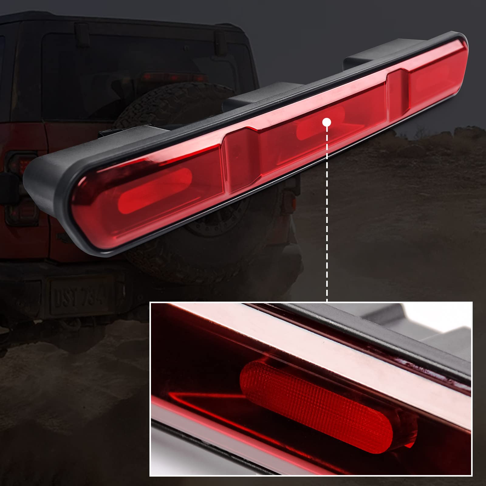 Raptor version Third Brake Light For Ford Bronco 2020-2023