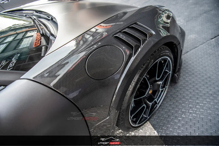 Porsche 911 992.1 Turbo S Paktechz Full Dry Carbon Aerodynamics kit 2020-2024