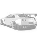 Robot Craftsman Nissan GTR Body Kit R35 Duck Tail Spoiler