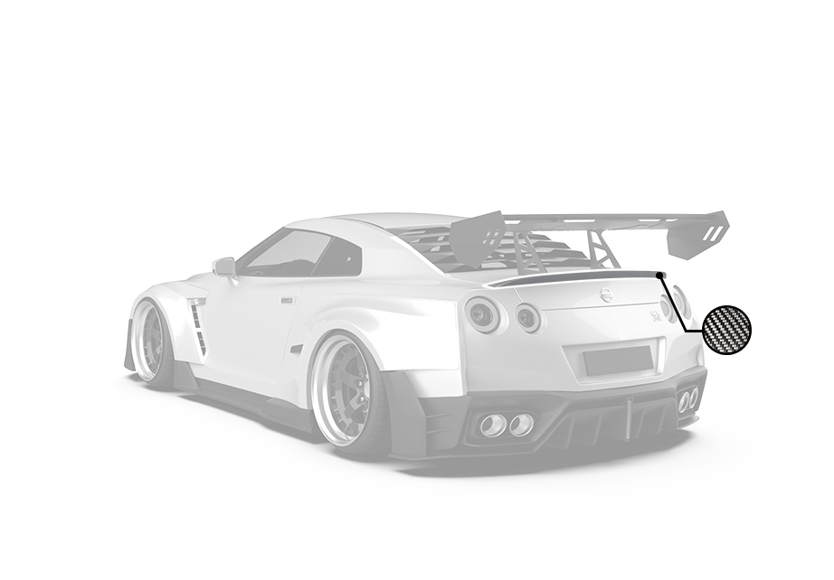 Robot Craftsman Nissan GTR Body Kit R35 Duck Tail Spoiler