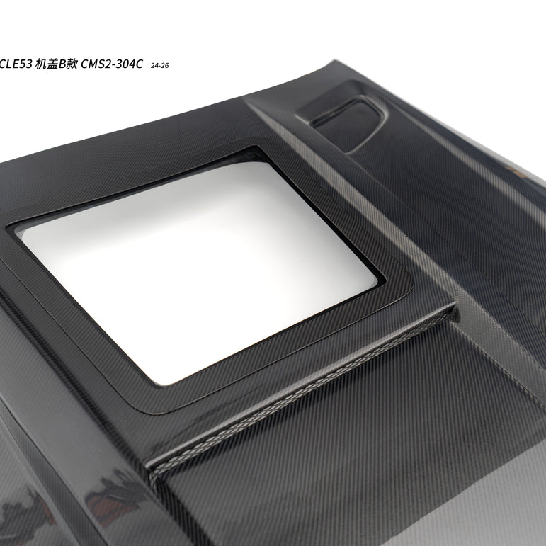 CMST Mercedes-AMG CLE 53 C236 2024-2026 Carbon Fibre Bonnet With Transparent Glass
