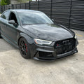Karbel Carbon Dry Carbon Fiber RS3 Style Front Bumper for Audi A3 & A3 S Line & S3 2017-2020 8.5V