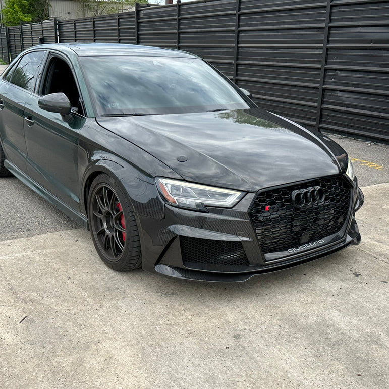 Karbel Carbon Dry Carbon Fiber RS3 Style Front Bumper for Audi A3 & A3 S Line & S3 2017-2020 8.5V