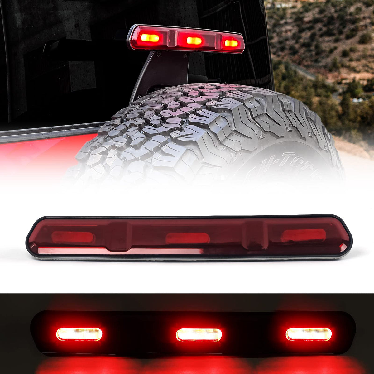 Raptor version Third Brake Light For Ford Bronco 2020-2023