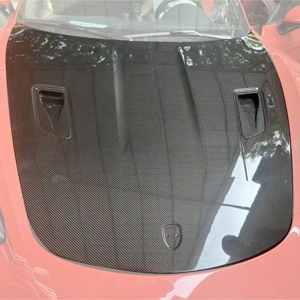 Porsche 987 / 997 Dry-Carbon (Prepreg) GT4 Style Bonnet
