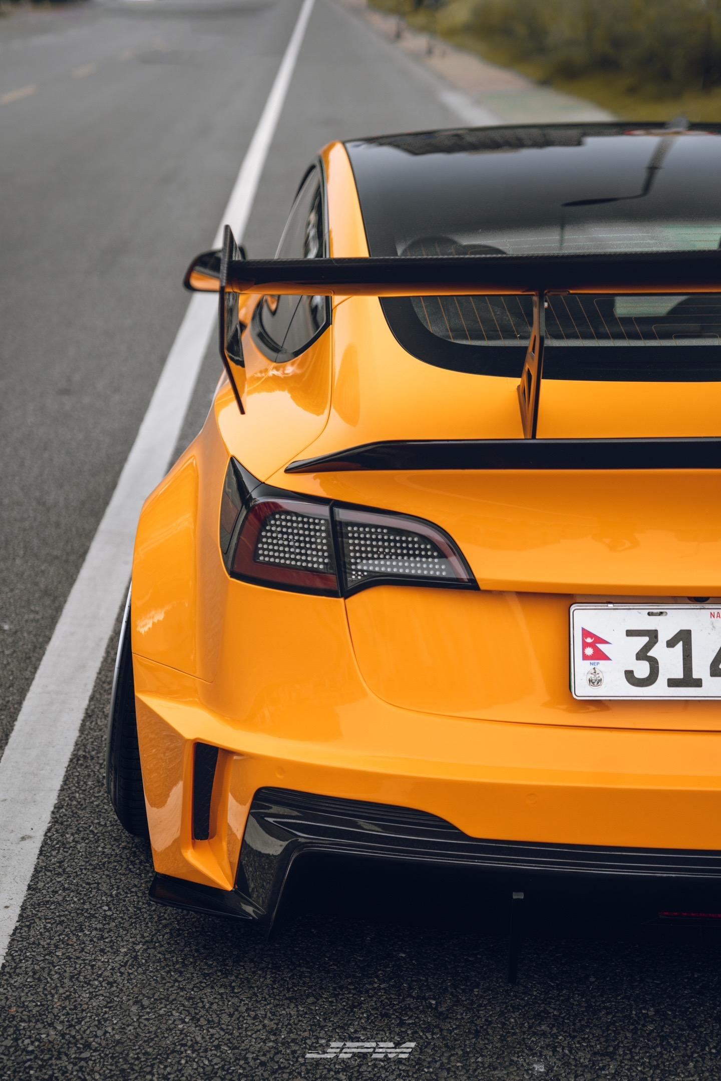 Robot Craftsman Tesla Model 3 2017-2023 “HACKER” Widebody FRP & Partial Carbon Full Kit