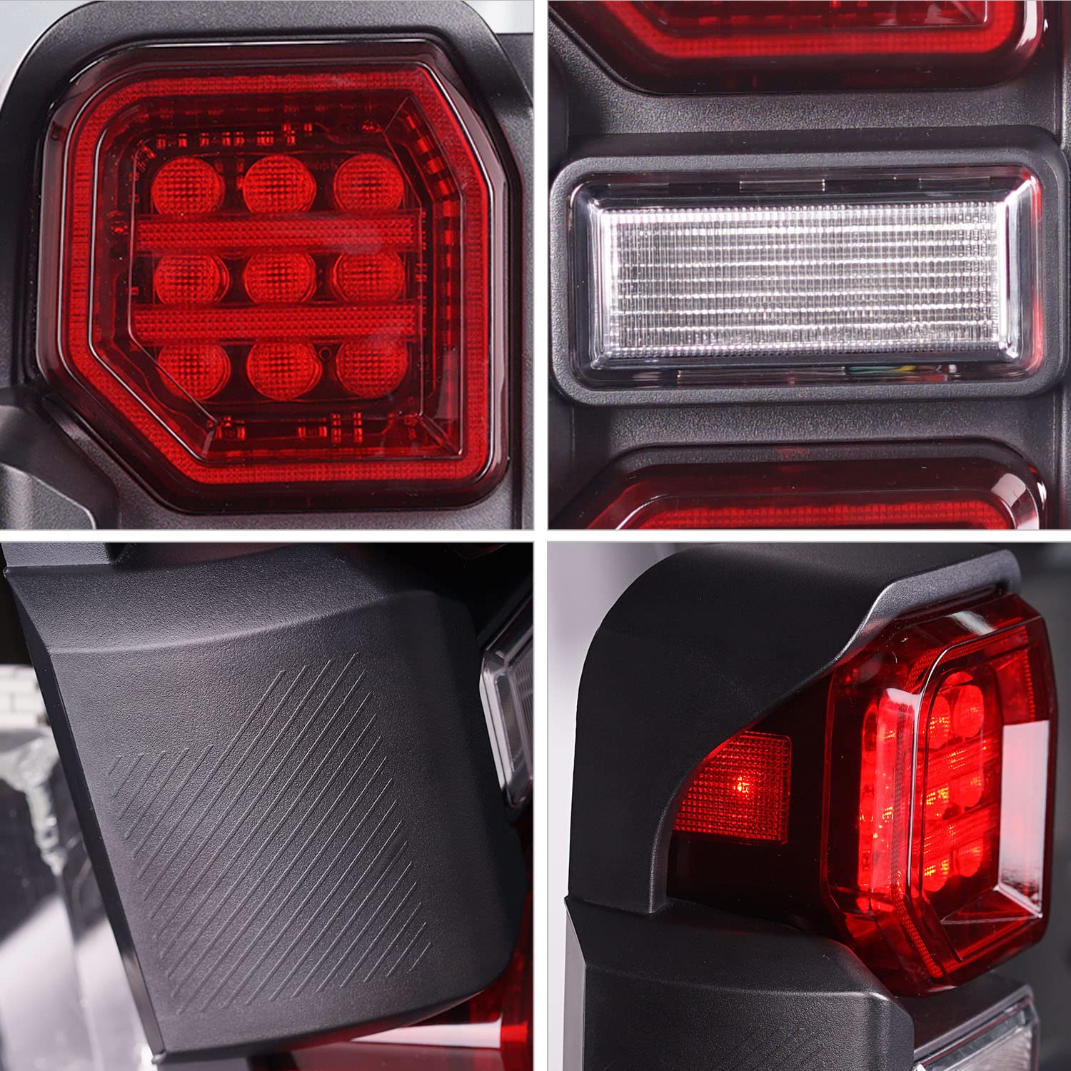 Raptor Version Full LED Tail Lights Assembly For Ford Bronco 2021+ (All Versions) 2/4-door