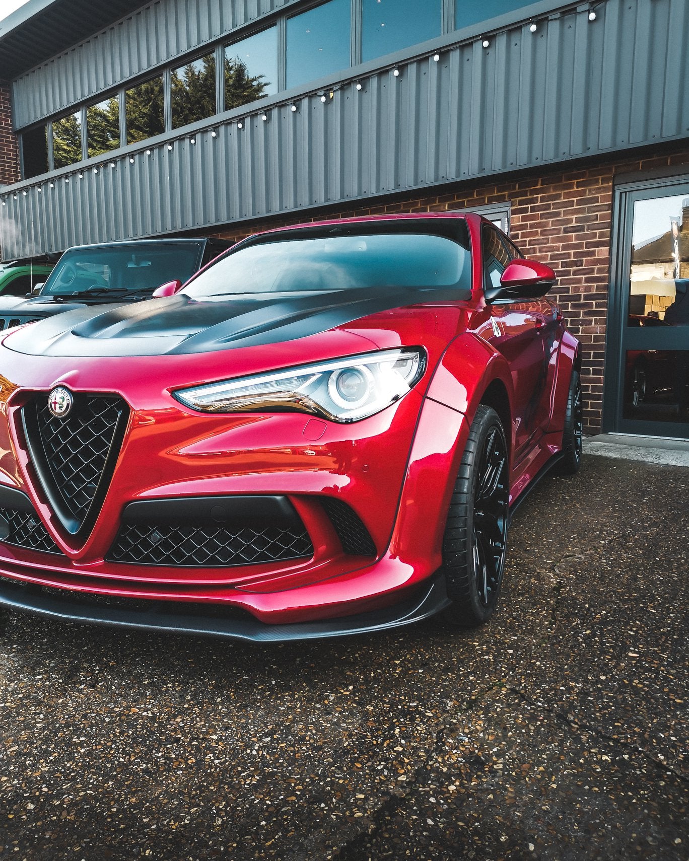 SD Carbon Partial Carbon Fiber Widebody Kit For Alfa Romeo Stelvio 2.0T