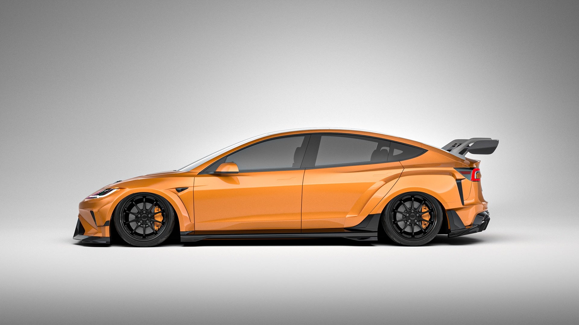 Robot Craftsman Tesla Model 3 Highland 2024+ “HACKER” Widebody FRP & Partial Carbon Full Kit