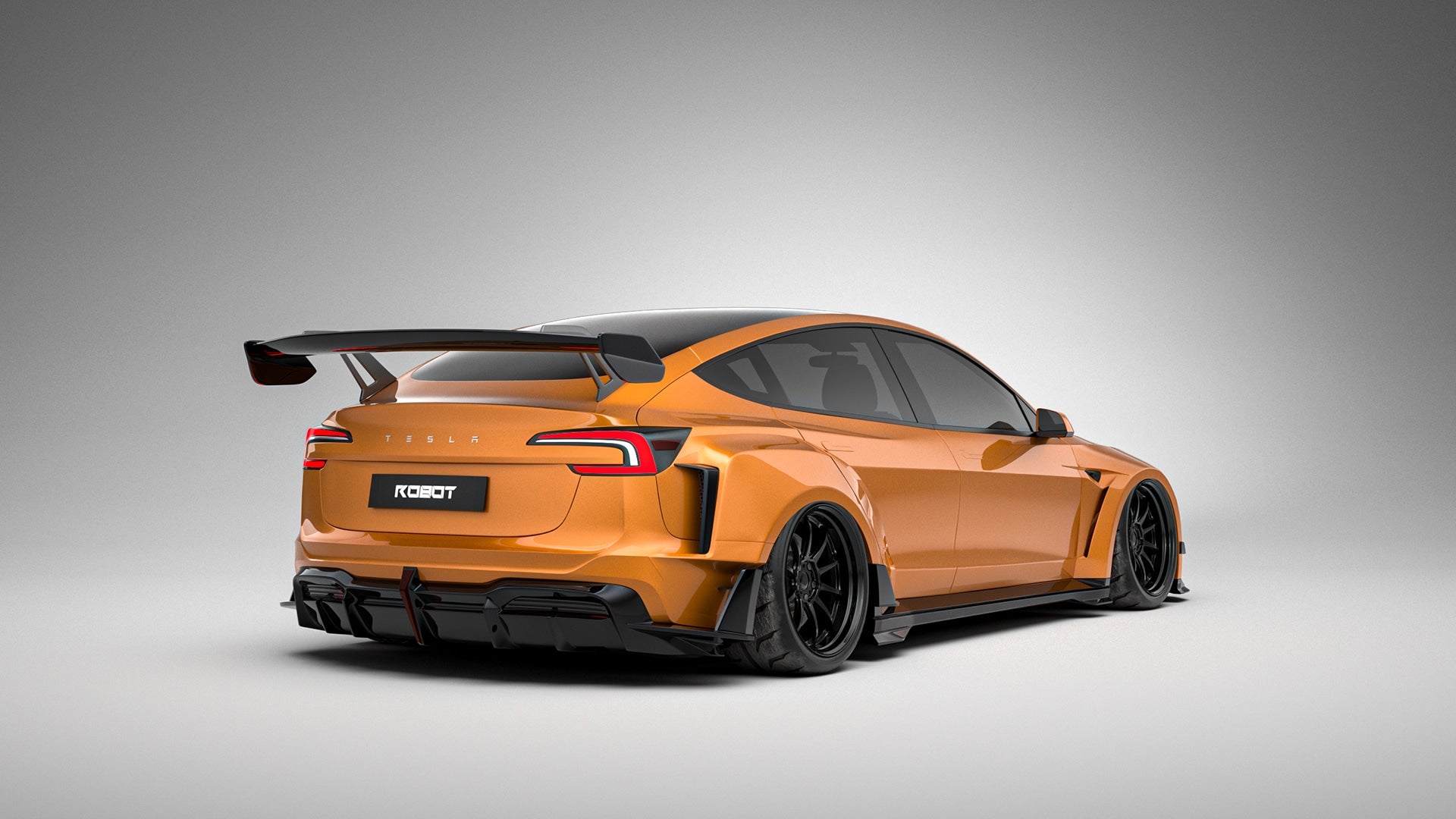 Robot Craftsman Tesla Model 3 Highland 2024+ “HACKER” Widebody FRP & Partial Carbon Full Kit