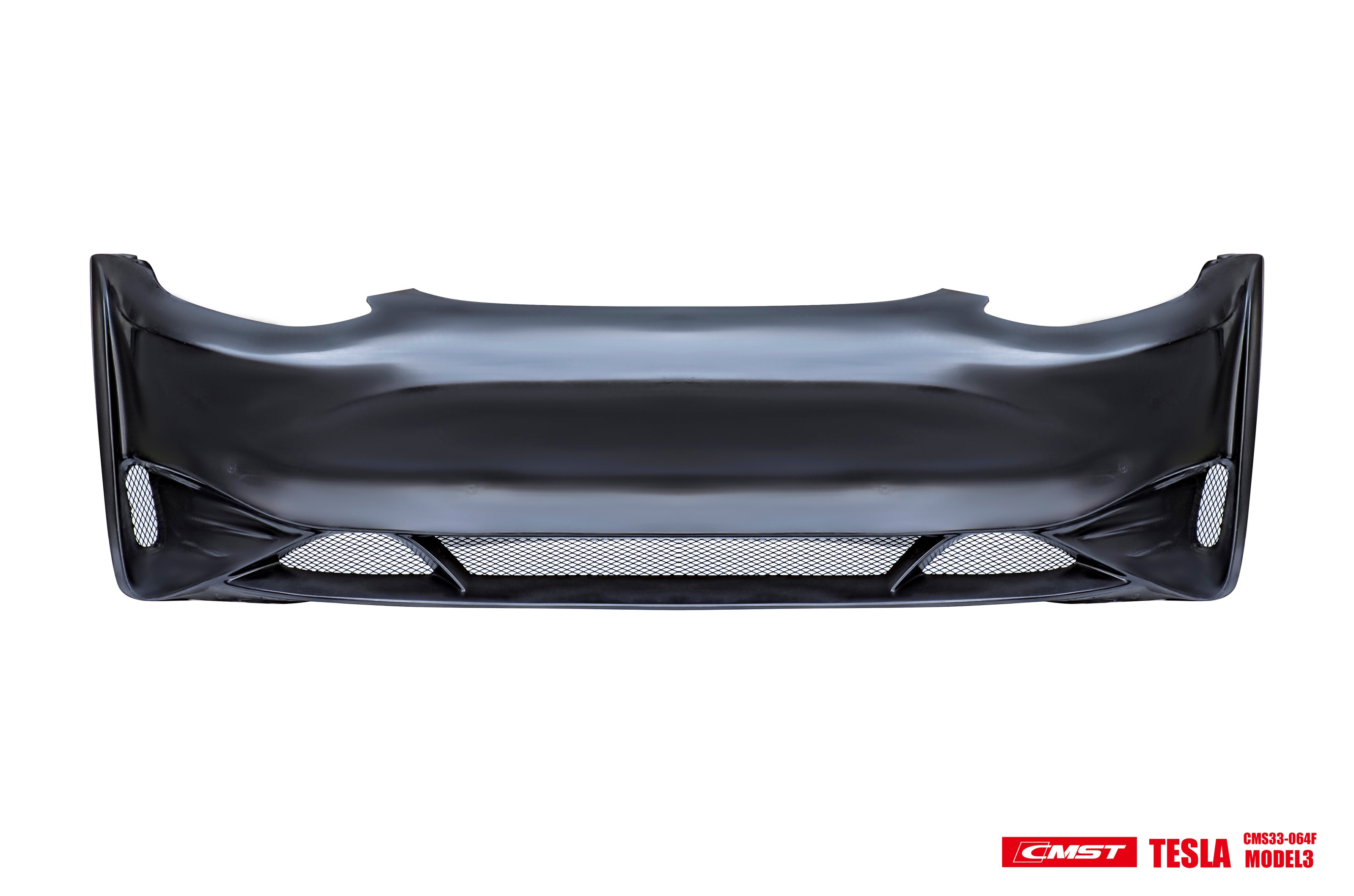 CMST Tuning Carbon Fiber Front Bumper & Front Lip for Tesla Model 3 Ver.2 - Robot Bodykits