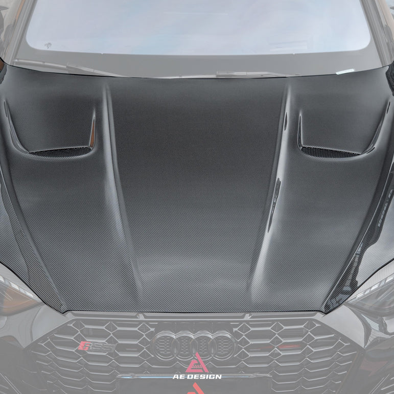 AE Design Prepreg Carbon Fibre Hood/Bonnet For Audi RS5 S5 A5 B9 B9.5 2017-Early 2025