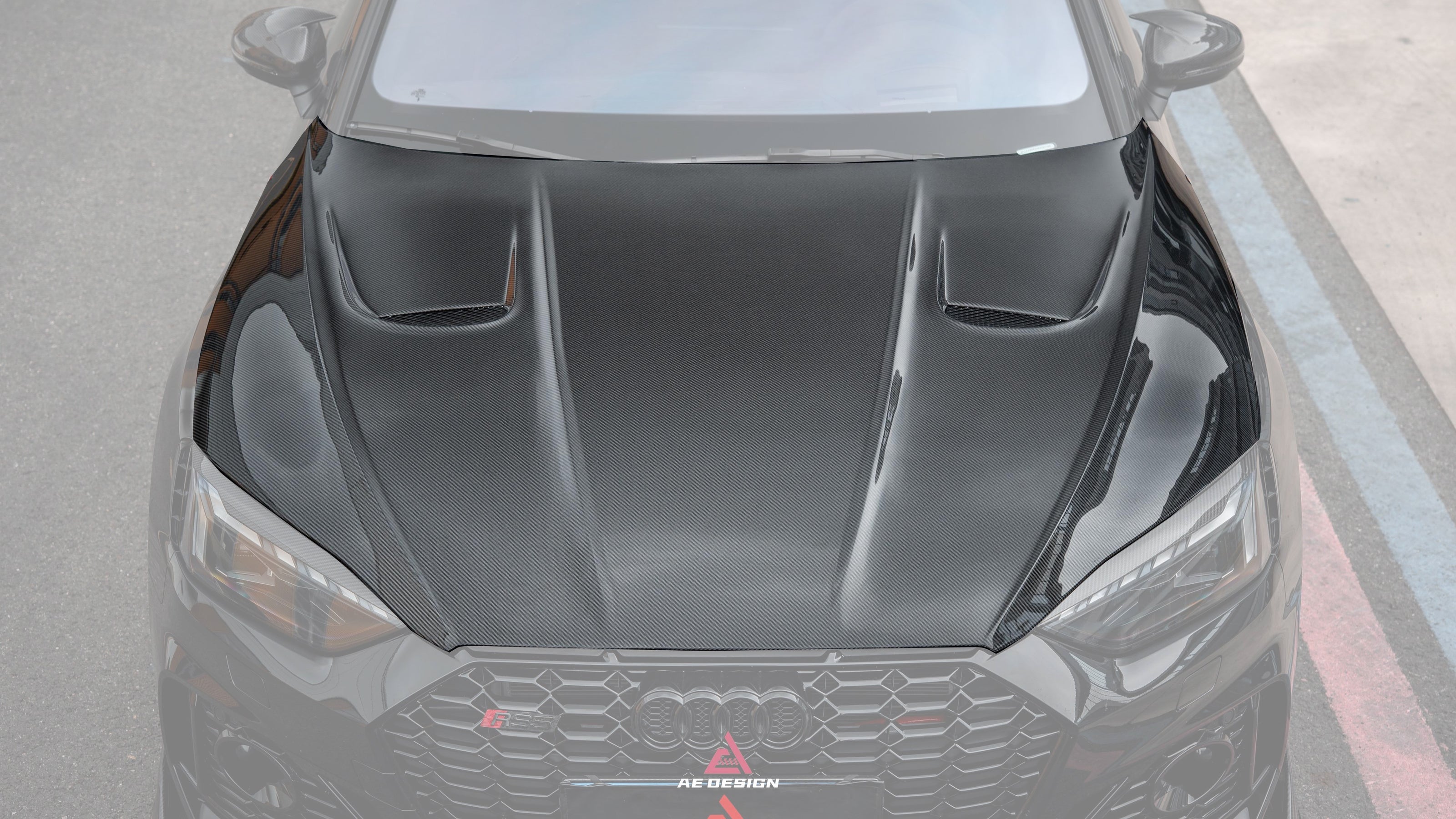 AE Design Prepreg Carbon Fibre Hood/Bonnet For Audi RS5 S5 A5 B9 B9.5 2017-Early 2025