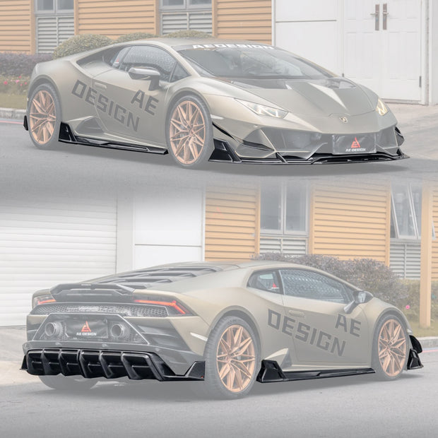 AE Design Lamborghini Huracan EVO AWD 2020-2023 Dry Pre-preg Carbon Fiber Full Bodykit