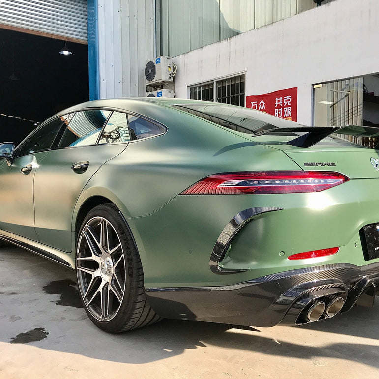 SD Carbon B Style Pre-preg Carbon Fiber Rear Spoiler Wing for Mercedes Benz AMG GT50 GT53 GT63 GT63S 4 Door X290 2019-ON