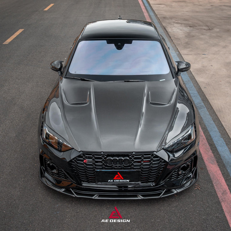 AE Design Prepreg Carbon Fibre Hood/Bonnet For Audi RS5 S5 A5 B9 B9.5 2017-Early 2025