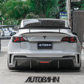 Robot Craftsman Tesla Model 3 “HACKER” Rear Bumper & Diffuser  (2017–2023 pre-facelift)
