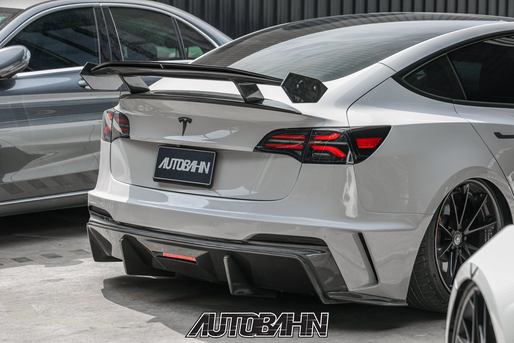 Robot Craftsman Tesla Model 3 “HACKER” Rear Bumper & Diffuser  (2017–2023 pre-facelift)
