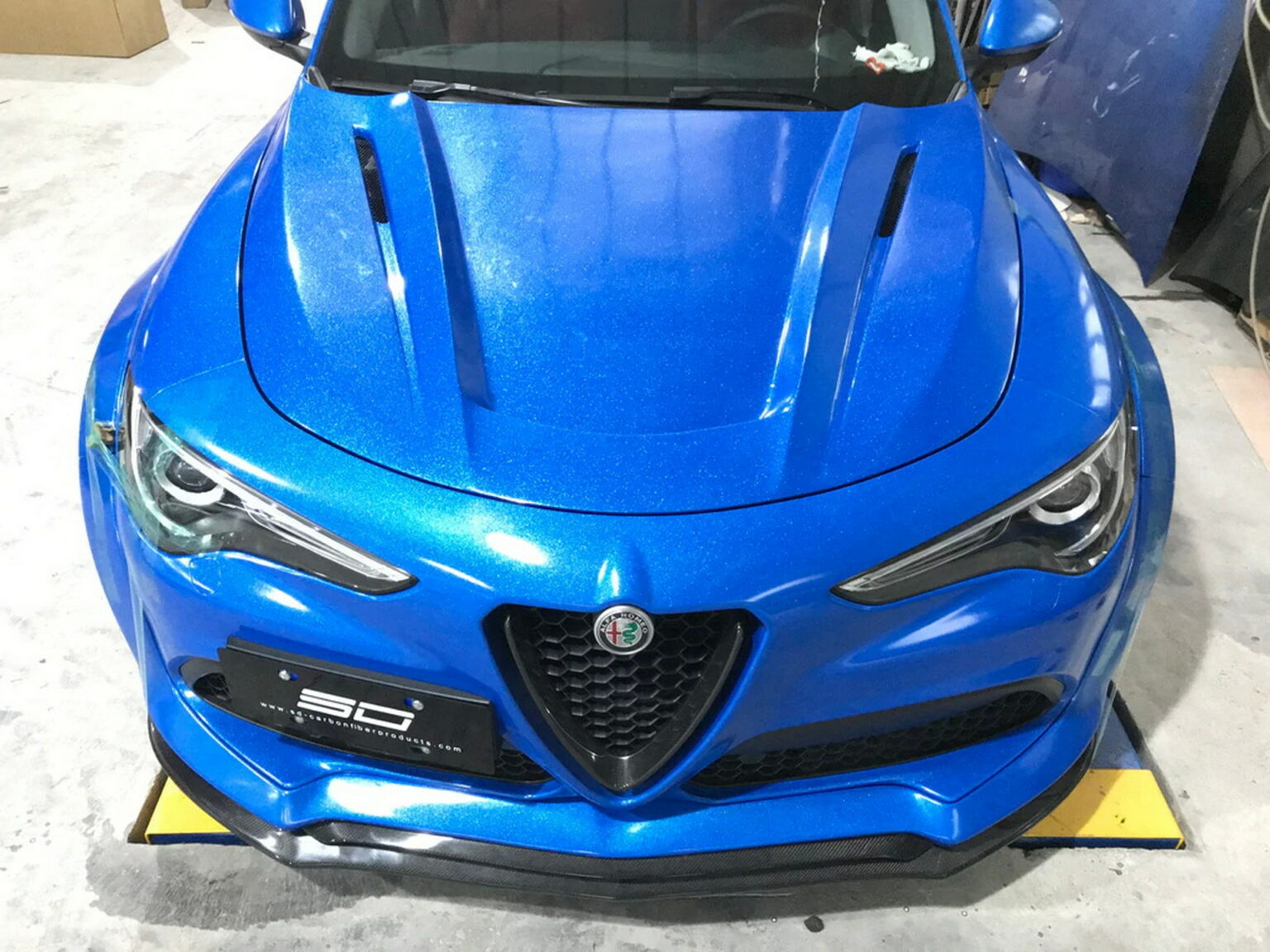 SD Carbon Partial Carbon Fiber Widebody Kit For Alfa Romeo Stelvio 2.0T