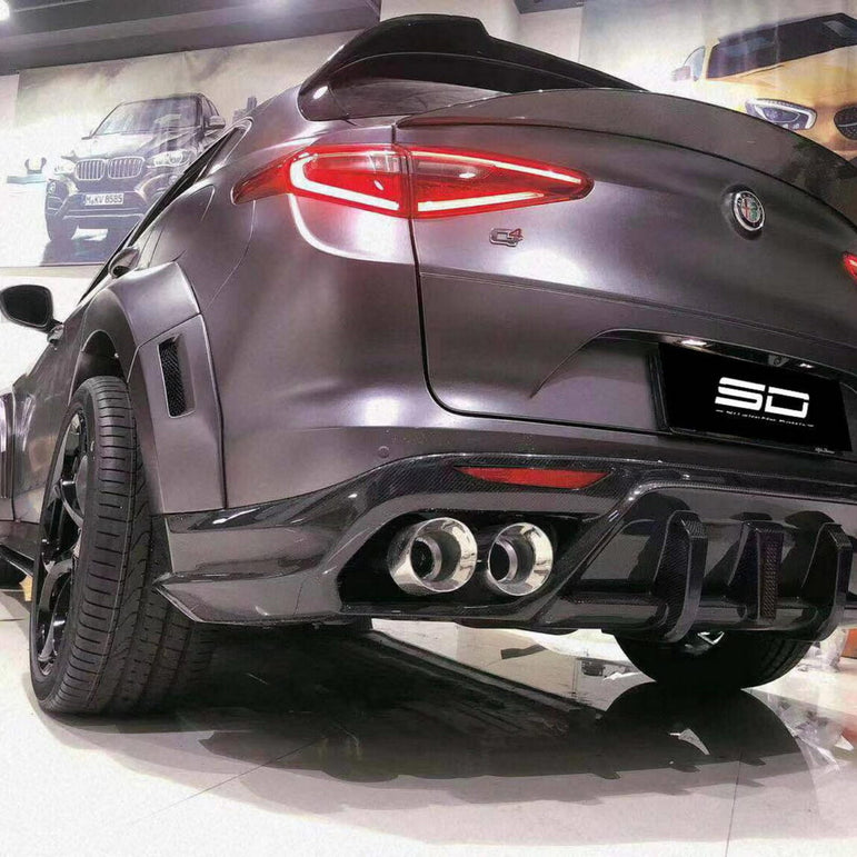 SD Carbon Partial Carbon Fiber Widebody Kit For Alfa Romeo Stelvio 2.0T