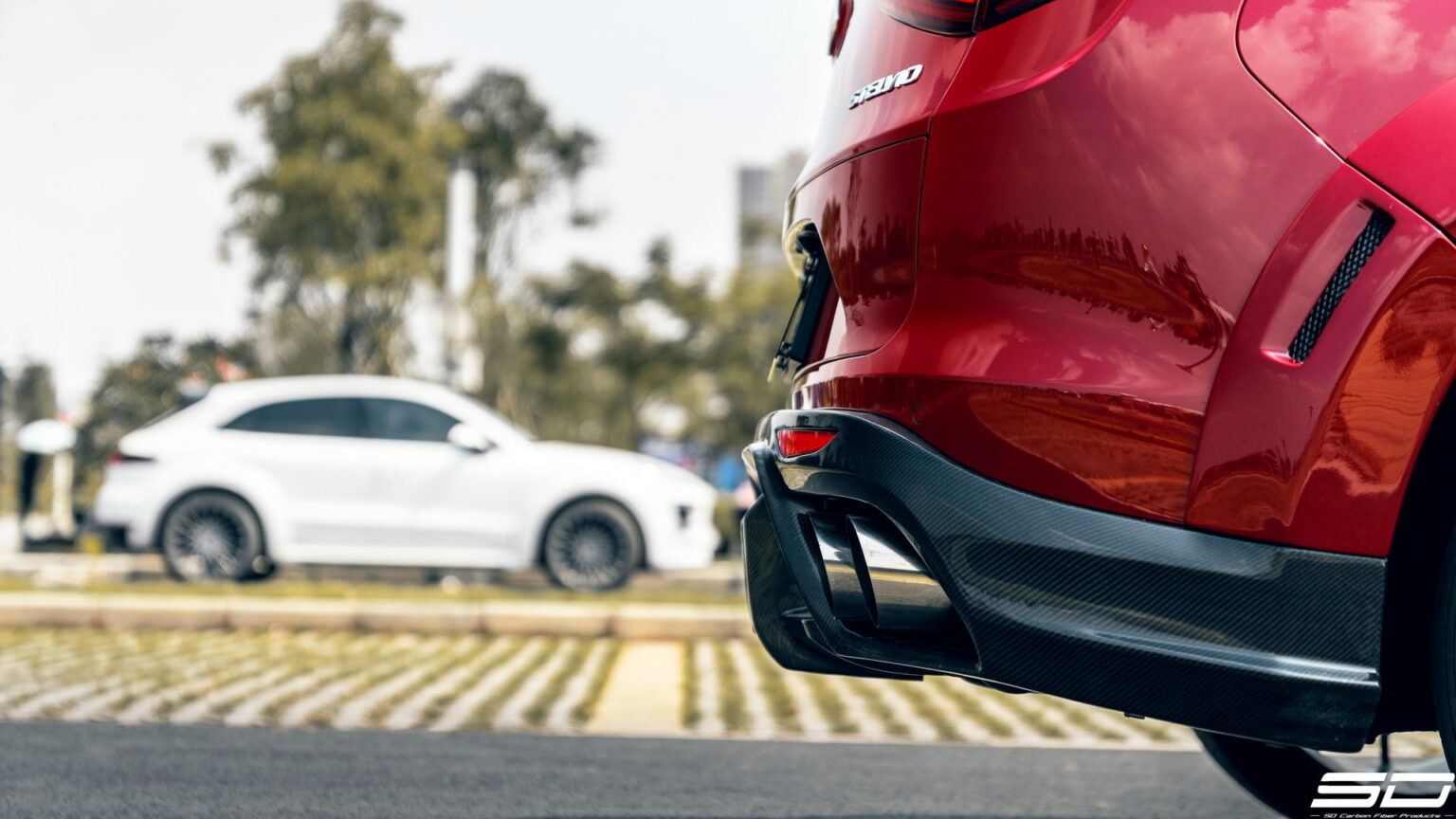 SD Carbon Partial Carbon Fiber Widebody Kit For Alfa Romeo Stelvio 2.0T