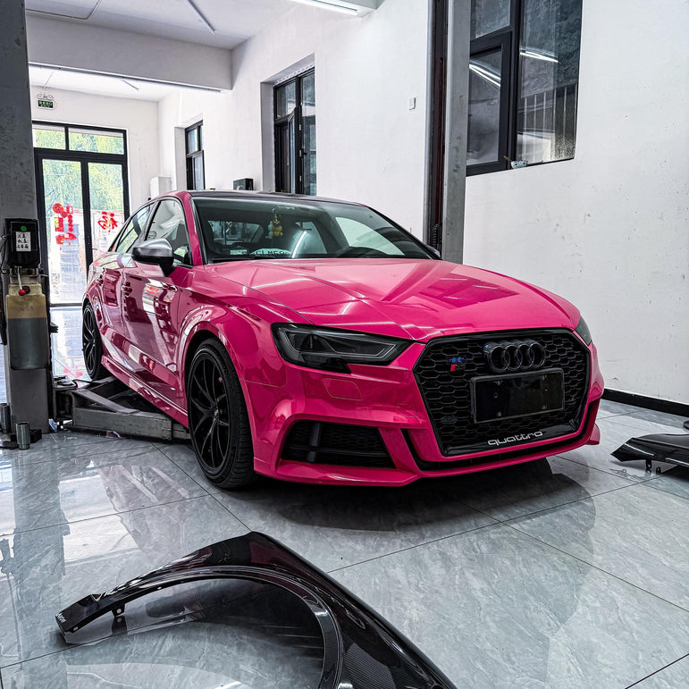 Karbel Carbon Dry Carbon Fiber Front Fenders for Audi A3 S3 8.5V 2017-2020 Sedan