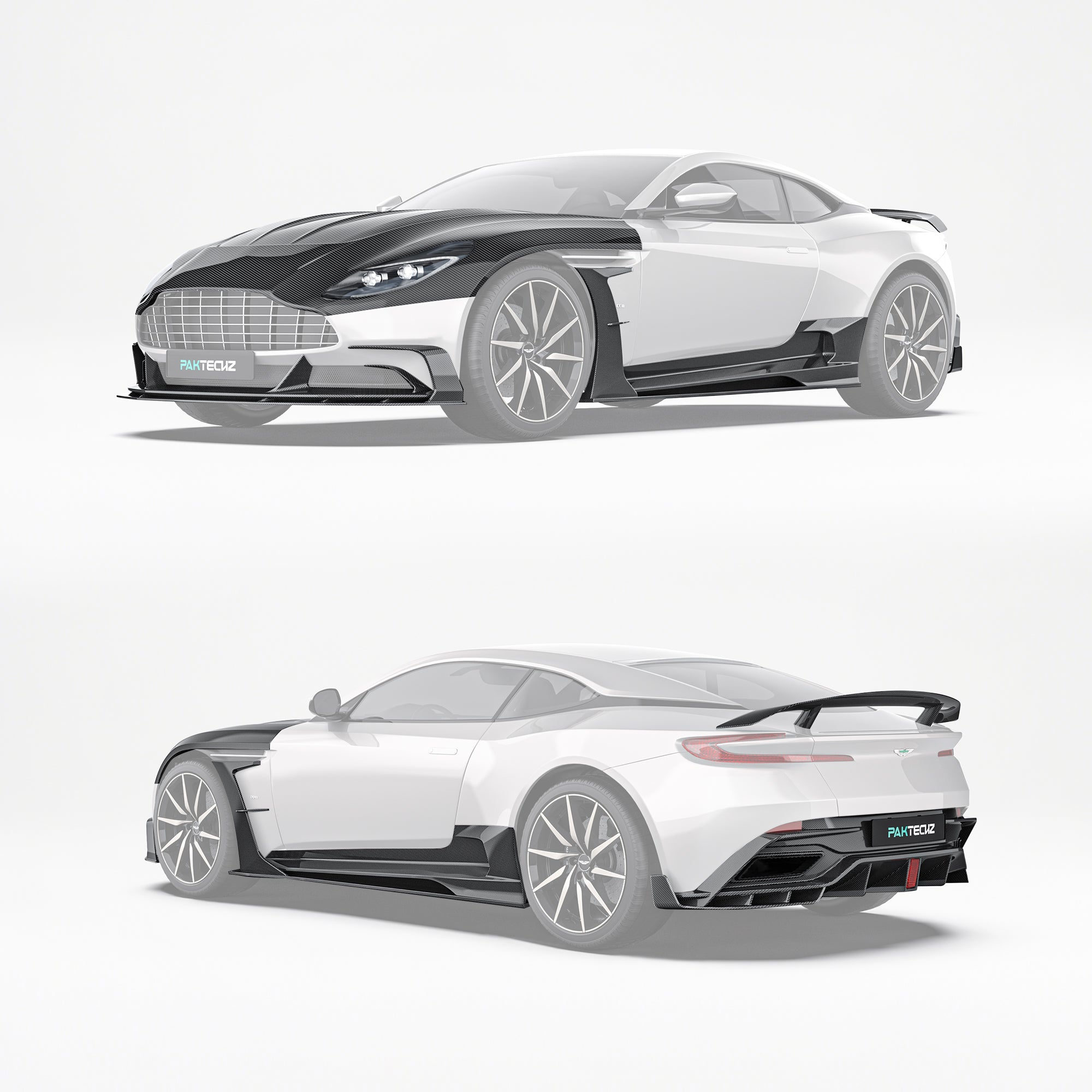 Aston Martin DB11 Paktechz Full Dry Carbon Aerodynamics kit
