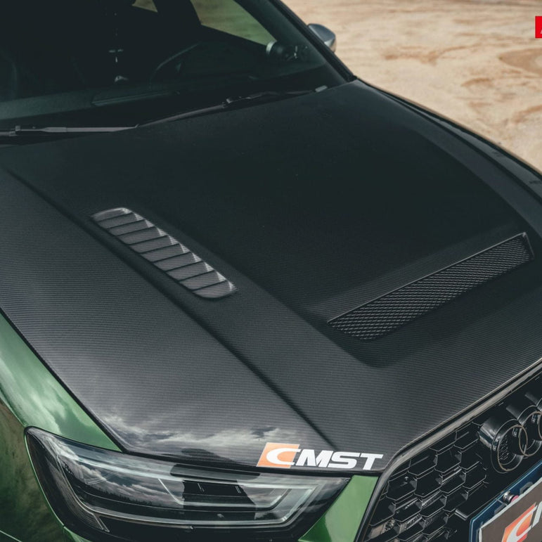 CMST Tuning Carbon Fiber Hood Bonnet Ver.1 for Audi RS3 2018-2020 & 2014-2020 A3 & A3 S Line & S3 - Robot Bodykits